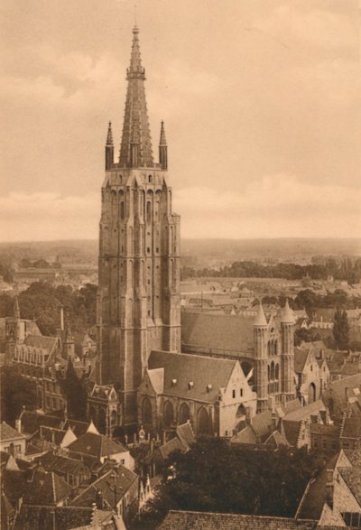 Panorama e Igreja Notre-Dame, c1928 de Unbekannt