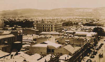 Panorama de Adelaide e as colinas, Austrália Meridional, final do século XIX e início do século XX de Unbekannt