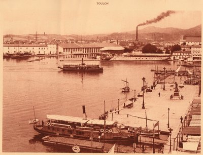 Panorama of the Quais at Toulon, 1930.  de Unbekannt