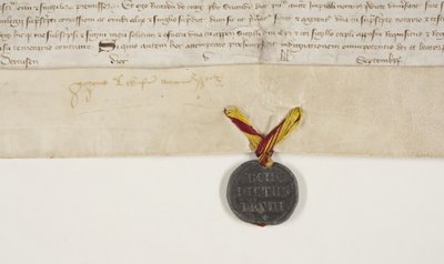 Bula Papal confirmando a carta do Bispo Henry Wardlaw, recto de Unbekannt