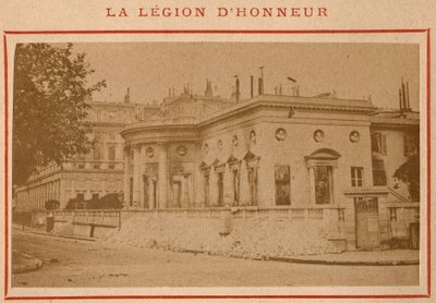 Comuna de Paris (1871): vista do Palais de la Legion d