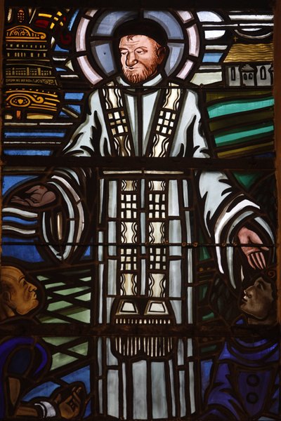 Paris, França vitral da Igreja de São Lourenço: São Vicente de Paulo, Paris, França de Unbekannt