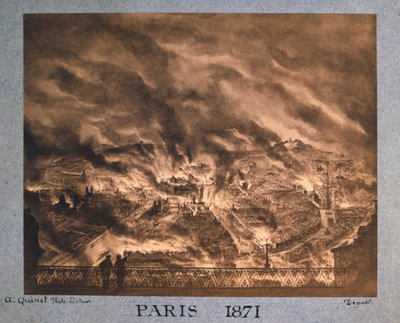 Paris em chamas, 1871 de Unbekannt