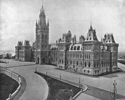 Edifícios do Parlamento, Ottawa, Canadá, c1900. de Unbekannt