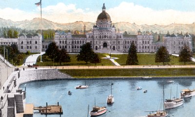 Edifícios do parlamento, victoria, columbia britânica, canadá, c1900s de Unbekannt