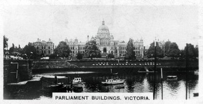 Edifícios do parlamento, victoria, columbia britânica, canadá, c1920s de Unbekannt