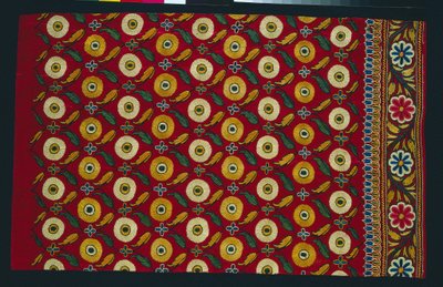 Parte de uma saia Ghagra, de 1800 - início de 1900. de Unbekannt