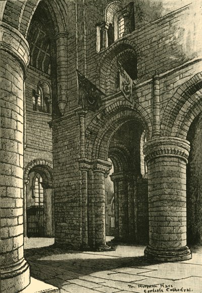 Parte da Nave, Carlisle Cathedral, 1898. de Unbekannt