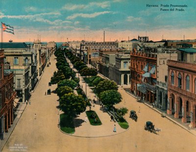 Paseo del Prado, Havana, Cuba, c1920 de Unbekannt