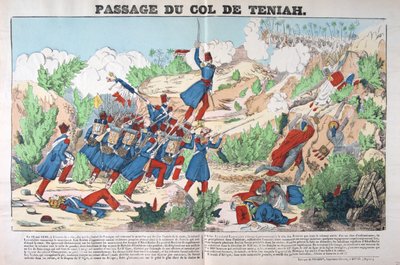 Passage du Col Teniah, conquista da Argélia, 12 de maio de 1840, França 19C de Unbekannt