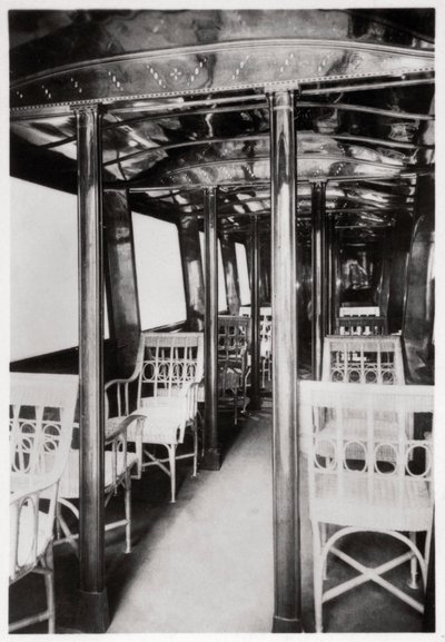 Cabine de passageiros do Zeppelin LZ7 Deutschland I, 1909 1933 de Unbekannt