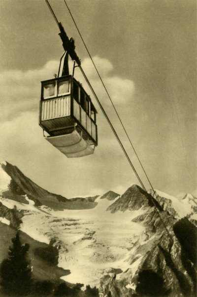 Patscherkofelbahn, Innsbruck, Tirol, Áustria, c1935. de Unbekannt