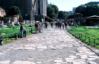 Rua romana pavimentada de Unbekannt