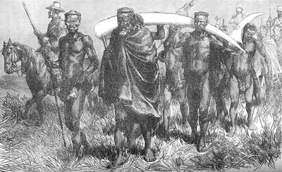 Mensageiros da paz de Cetewayo, c1880 de Unbekannt