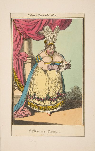 Parte da paz e muitos retratos políticos nº 1, ca. 1820 de Unbekannt