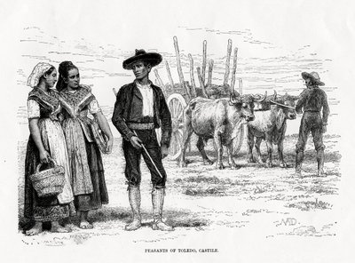 Camponeses de Toledo, Castilla-La Mancha, Espanha, 1879 de Unbekannt