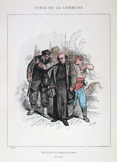 Pelotão de Prisão, Comuna de Paris, 1871 de Unbekannt