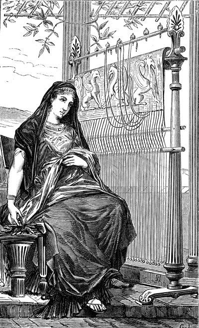 Penélope e seu tear, 1886 de Unbekannt