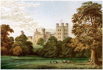 Castelo de Penrhyn, Caernarvonshire, País de Gales, casa de Lord Penrhyn, c1880 de Unbekannt
