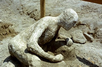 Pessoa morta pela erupção de Pompéia, 79 dC de Unbekannt