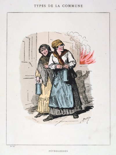 Petroleuses, Comuna de Paris, 1871. de Unbekannt