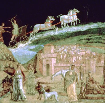 Phaeton em sua carruagem, c1470-1536 de Unbekannt