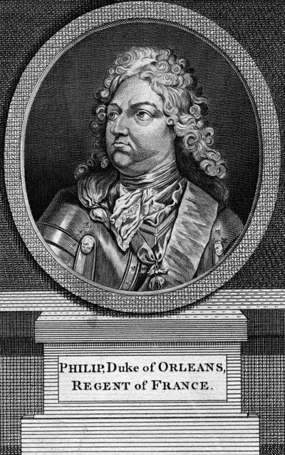Philippe II, duque de Orleans e regente da França de Unbekannt