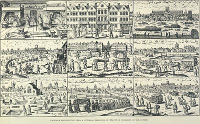 Representação pictórica da Grande Peste, 1665 de Unbekannt