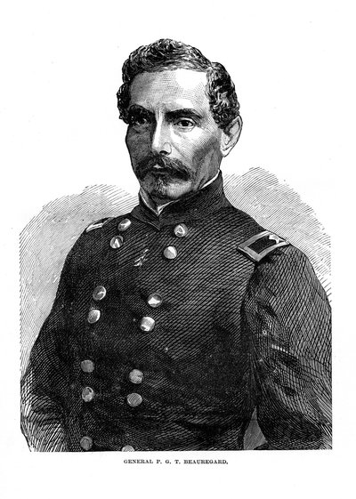 Pierre Gustave Toutant de Beauregard, soldado americano, c1860s de Unbekannt