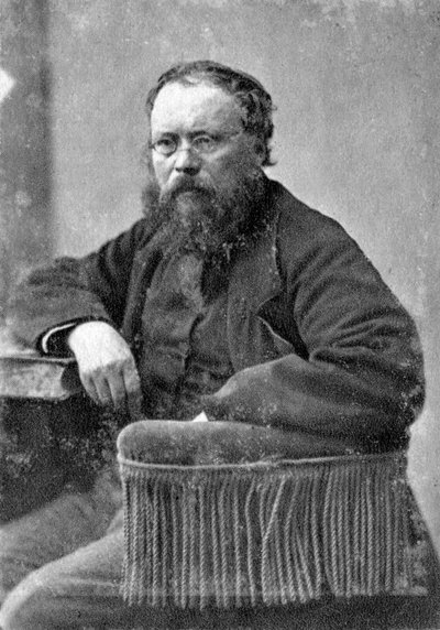 Pierre Joseph Proudhon, filósofo político mulualista francês, c1845-1868 de Unbekannt