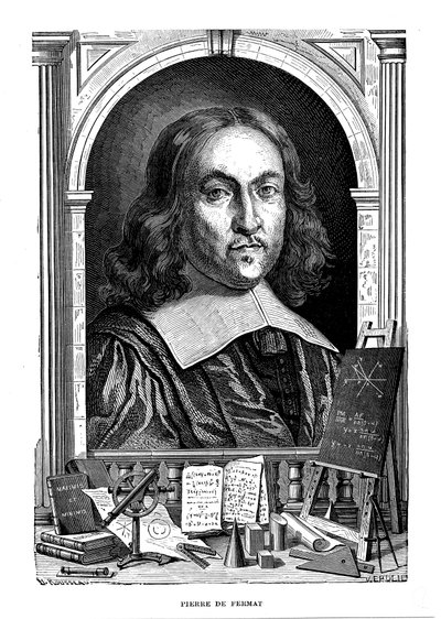 Pierre de Fermat, matemático francês do século XVII, 1870 de Unbekannt
