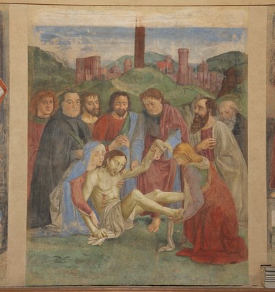 Pieta fresco na Capela Vespucci, Ognissanti, Florença, Itália (foto) de Unbekannt