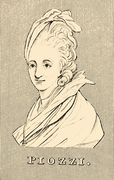 Piozzi, 1741-1821, 1830. de Unbekannt