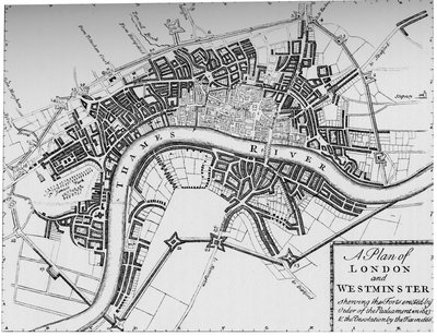 Plano de Londres e Westminster, 1749 1903 de Unbekannt