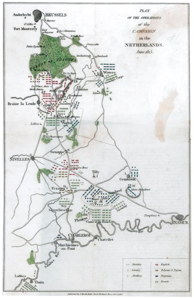 Plano de operação da campanha na Holanda, junho de 1815, 1816 de Unbekannt