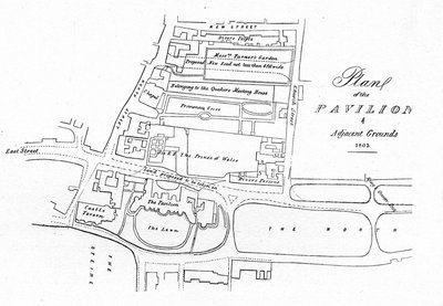 Planta do Pavilhão e Terrenos Adjacentes - 1803, 1939 de Unbekannt