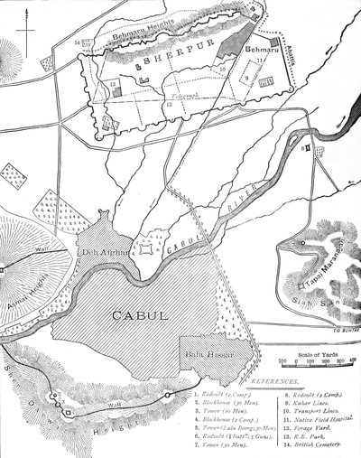 Plano dos cantões de Sherpur, c1880 de Unbekannt