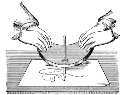 Tabuleiro ou prancheta Ouija, 1885 de Unbekannt