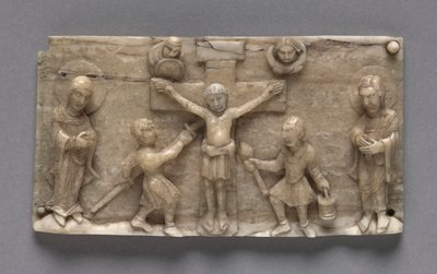 Placa de um altar portátil mostrando a crucificação, 1050-1100. de Unbekannt