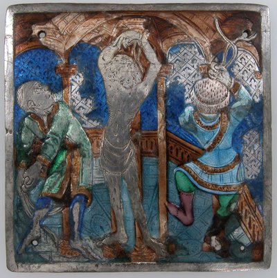 Placa com a flagelação, italiana, século XIV. de Unbekannt