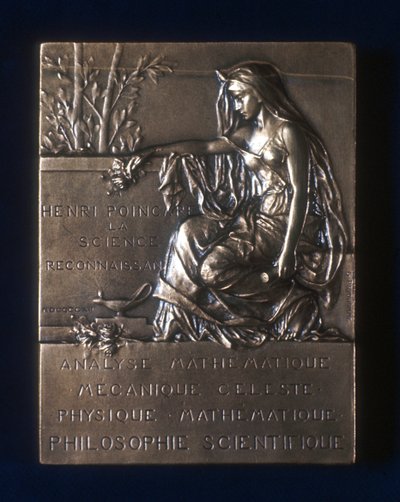 Placa comemorativa da morte de Henri Poincaré, matemático francês, 1912 de Unbekannt