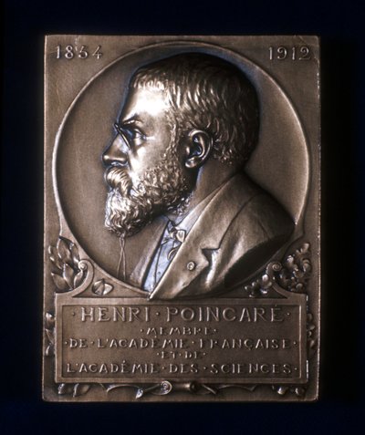 Placa comemorativa da morte de Henri Poincaré, matemático francês, 1912 de Unbekannt