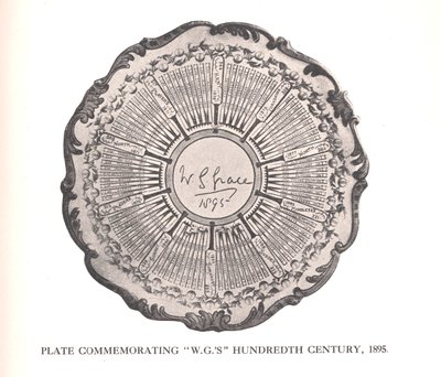 Placa comemorativa WG Graces hundreth century, 1895 1912 de Unbekannt