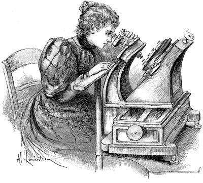 Microscópio de medição de placas, 1895 de Unbekannt