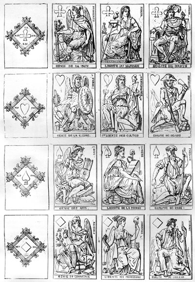 Jogo de cartas da República Francesa, 1790 1882-1884 de Unbekannt