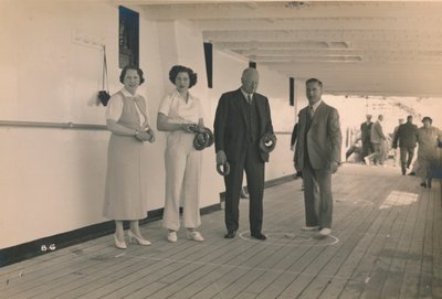 Jogando quoits a bordo da SS Arandora Star, 1936 de Unbekannt