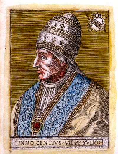 Papa Inocente VII c1336-1406, século c19 de Unbekannt