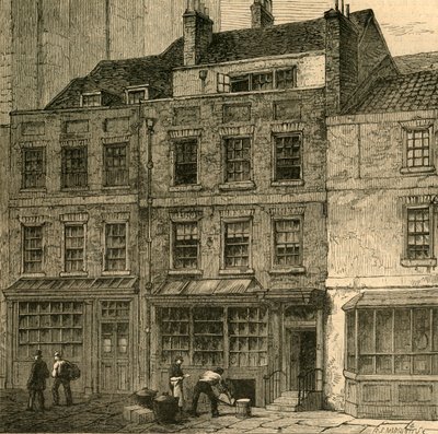 Casa dos papas, corte da guilhotina, rua 1860 de Lombard, 1897. de Unbekannt