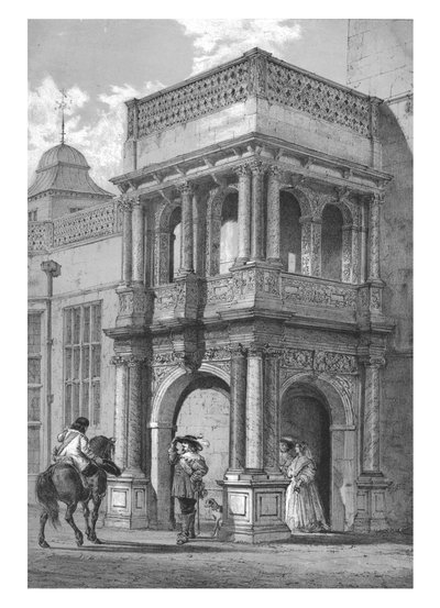 Alpendre em Audley End, Essex, c1840. de Unbekannt