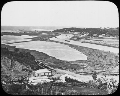 Port Alfred, rio Kowie, minas de diamante e ouro do cabo, África do Sul, c1890 de Unbekannt